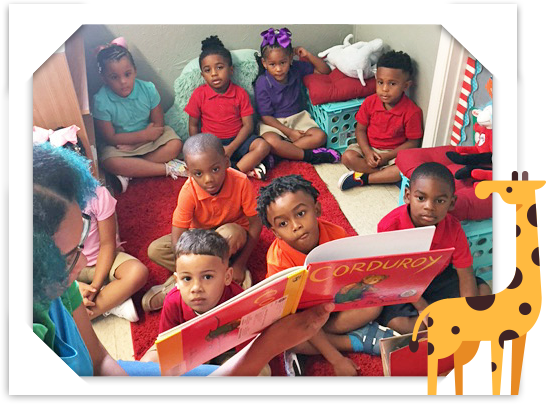 storytime reading at sam's kid safari